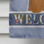Polyester 2 côtés 40 x 28 po welcome drapeau maison-73943393