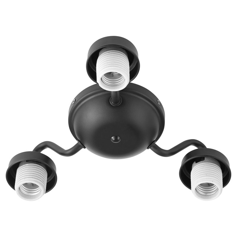 Brewster 12.75'' 3 - Light Light Fitter, Noir