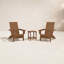 POLYWOOD by AllModern Foldable Outdoor Adirondack Chair With Table-396635218