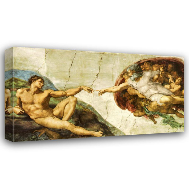 La création, H 13 po x l 24 po