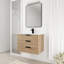 Meuble-lavabo de salle de bain avec comptoir