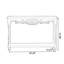 Console rectangulaire en bois massif blanc