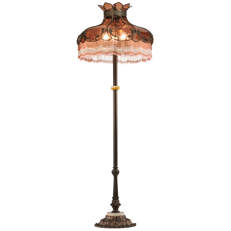 Greenbriar Oak Floor Lamp, Brown/Orange