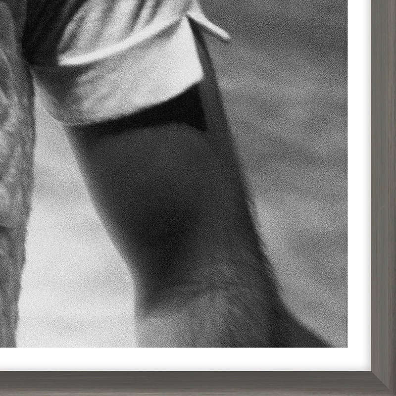 Man Underwater Giclee Print, Black Framed Paper, 41" H x 41" W x 1.5" D