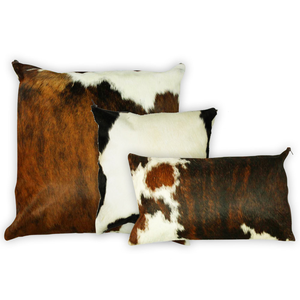 Mellie 15" x 10" Cowhide Pillow Cover