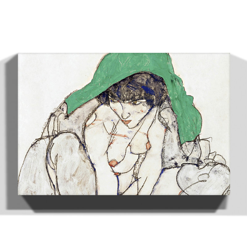 Egon Schiele - Wrapped Canvas Painting, 70cm H x 100cm W