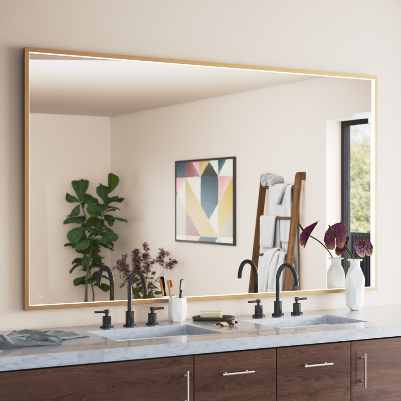 Miroir Piche, Laiton, 42 po x 72 po