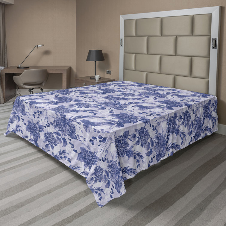 Ambesonne, drap plat floral pivoines, art botanique printanier