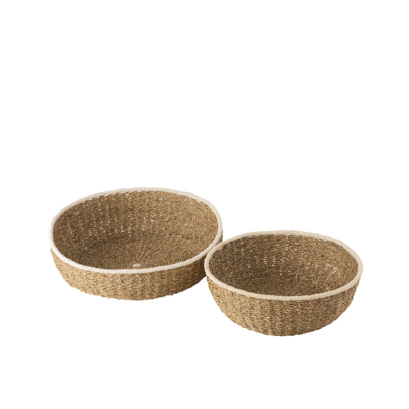 Harshad Wicker Decorative Tray, Brown