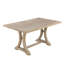 Ensemble de table de salle à manger 6 pièces, table à tréteaux rectangulaire et 4 chaises et banc rembourrés-251854744-251854746