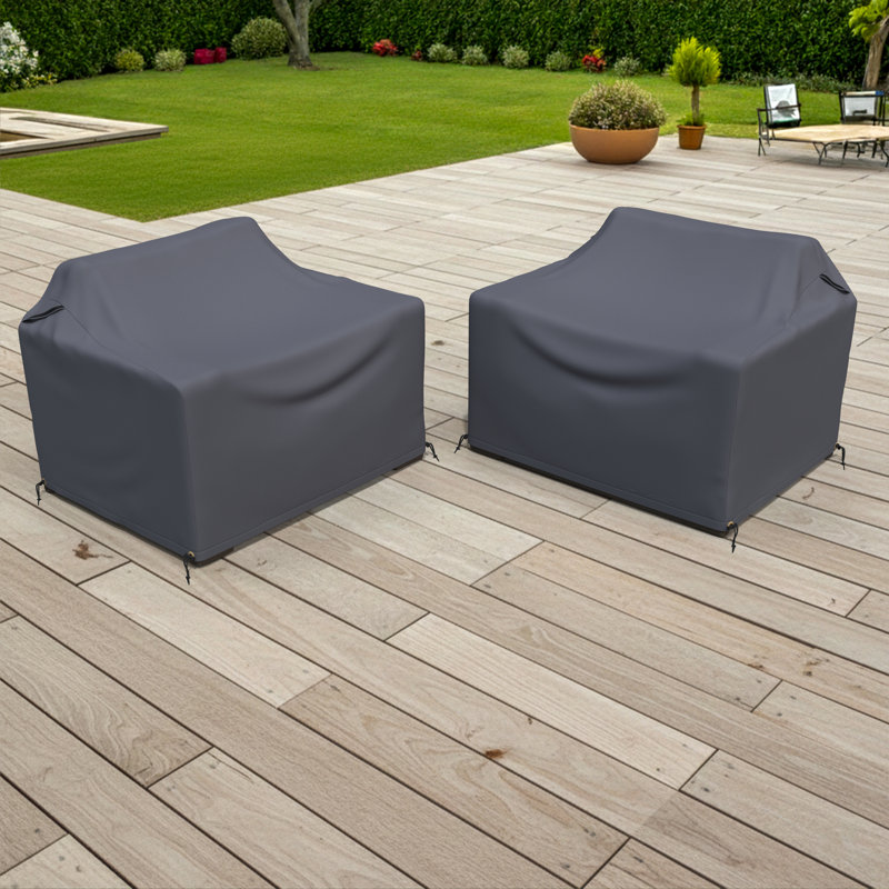Hoyt 37.40” Outdoor Aluminum Patio Chair Covers