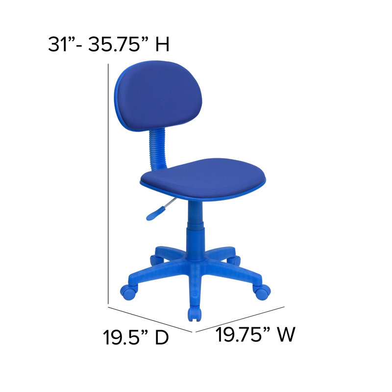 Chaise de bureau Camyra, Bleu