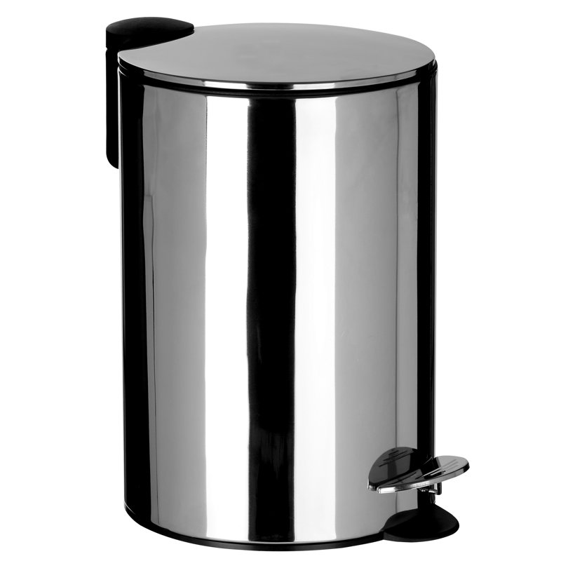 Steel Step On Kitchen Trash Can - 12L