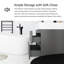 Ensemble de meuble-lavabo mural 24 po avec lavabo en résine blanche intégrée-1441888100