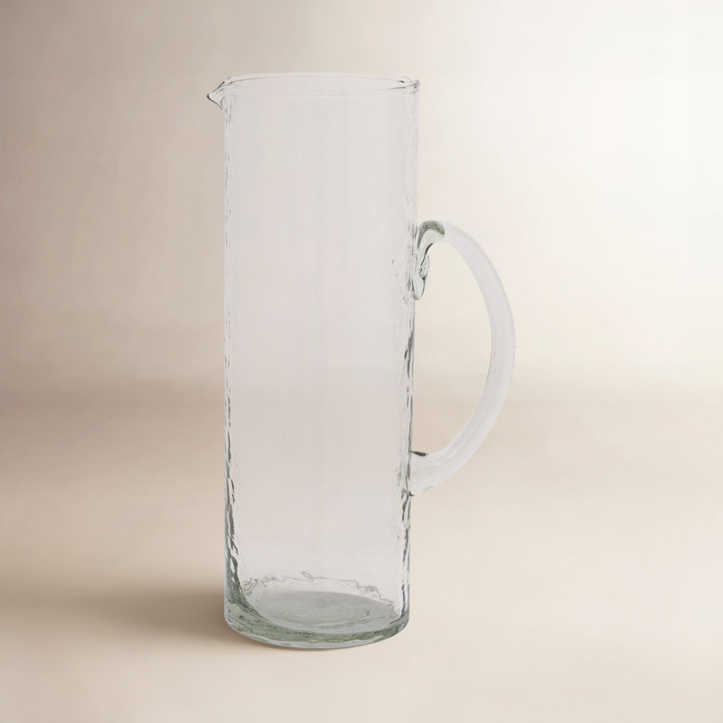 Jug Hammered Transparent