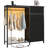 6-Drawer Storage Dresser with LED Lights, Hanging Rack & Charging Station-1228887846