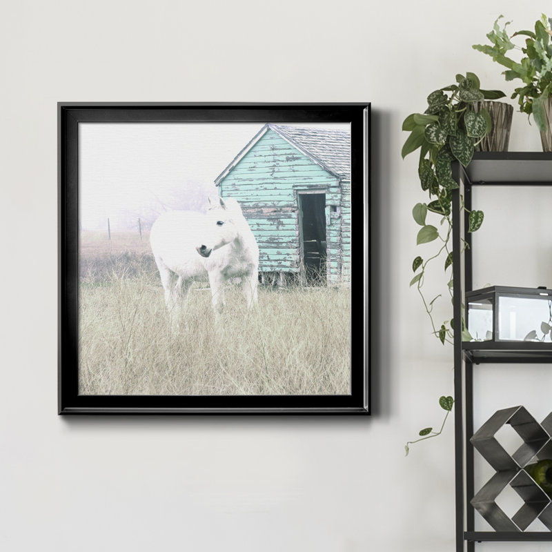High High Horse I - reproduction d'art sur toile, H 34,5 po x l 34,5 po x P 1,5 po, Noir