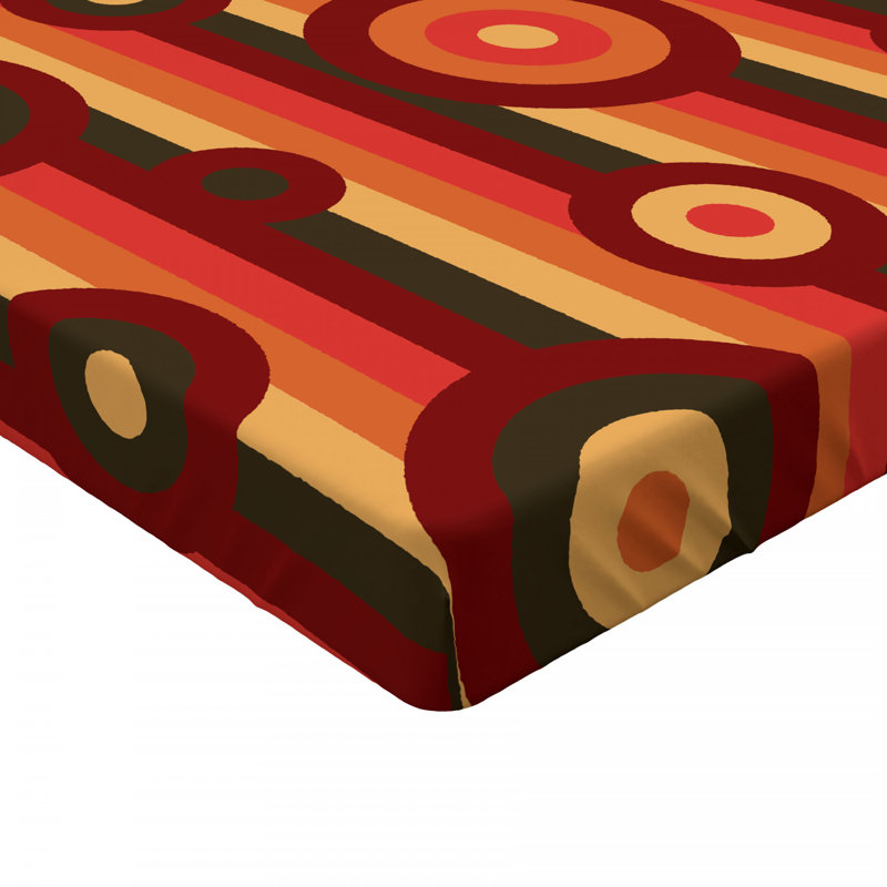 Microfiber Striped Fitted Sheet, Full Fitted Sheet, Striped 1