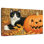 Citrouille d'Halloween et chaton