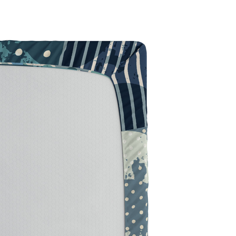 Microfiber Patchwork Fitted Sheet, Twin Fitted Sheet