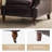 Stanton Traditional Oil-Waxed Genuine Leather Armchair with Nailhead Trim And Caster Front Legs Set of 2-1747256302