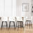 25" Swivel Upholstered Counter Height Bar Stools-2083223552