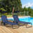Outsunny Folding Chaise Lounge Pool Chairs With Canopy Shade, Reclining Back, Steel Frame, And Side Pocket For Beach, Yard, Patio-114319346