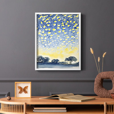 Paysages de la série XLIV - reproduction encadrée de qualité supérieure - prête à être accrochée - aucun clou requis