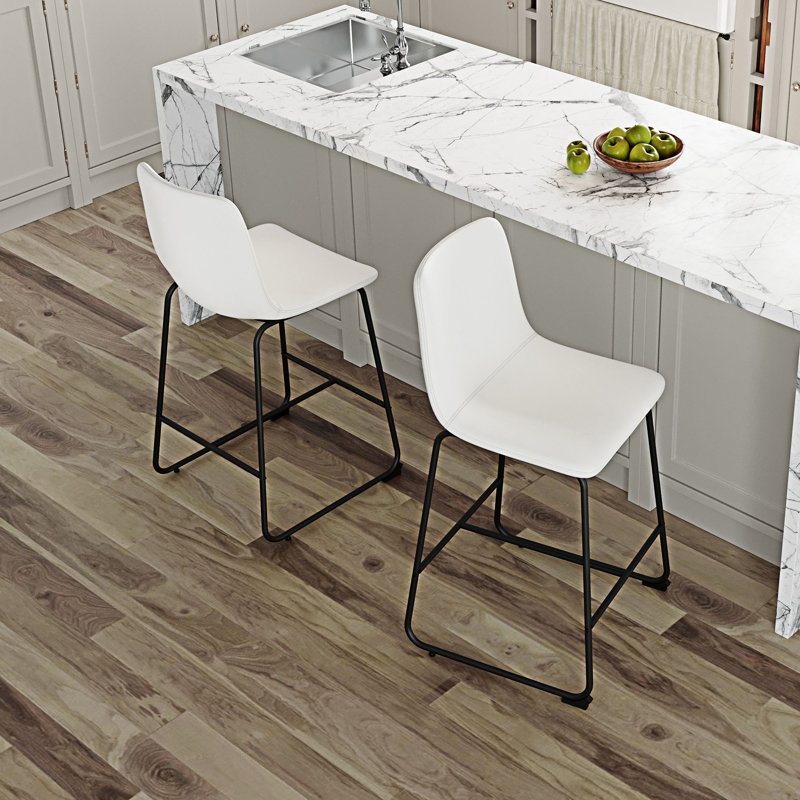 Ensemble de 2 chaises d'appoint rembourrées, Blanc