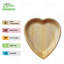 Assiettes en feuille de palmier en forme de cœur 6 pouces Ecoqualité, assiettes naturelles jetables ou réutilisables, vaisselle robuste compostable pour les fêtes, les mariages, les desserts et la restauration de la Saint-Valentin