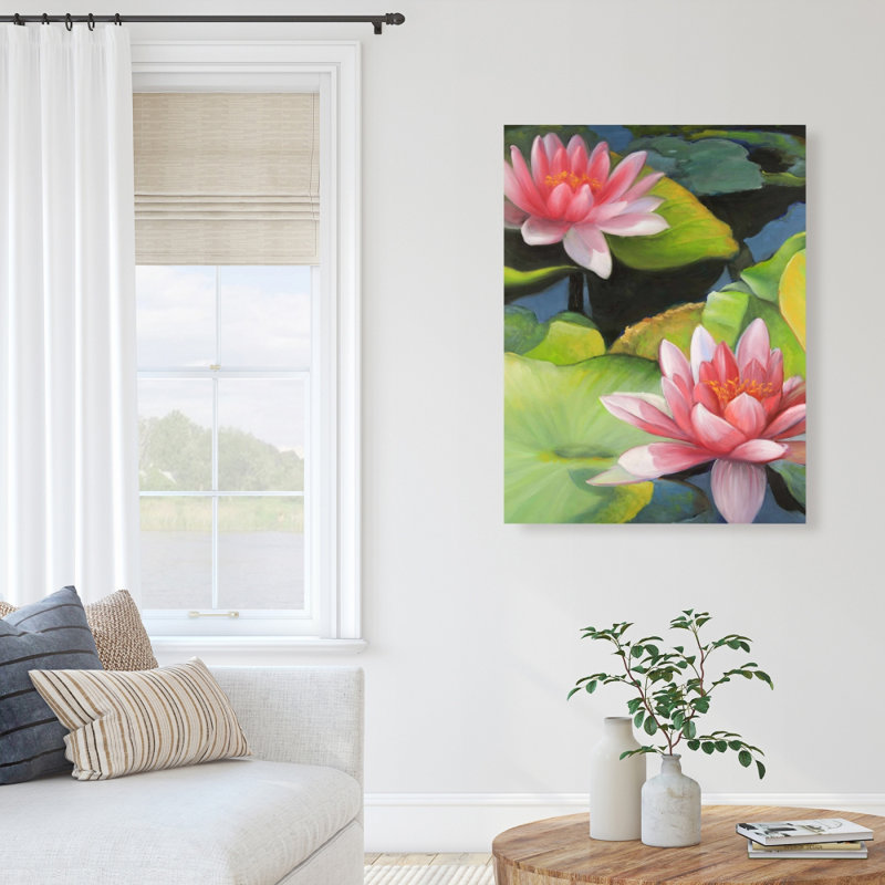 Nymphéas et fleurs de lotus sur toile | Décoration intérieure