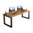 Brown Rectangular Solid Wood Writing Desk-742825385