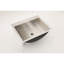 Lavabo de salle de bain encastré en nickel brossé 21 po x 17 po - Facile à nettoyer, vasque rectangulaire en acier inoxydable de 21 po x 17 po, installation au-dessus du comptoir