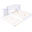 Grand lit de rangement blanc avec tablettes coulissantes et gigogne simple TG - construction, gigogne spacieuse, bois, nombreuses options