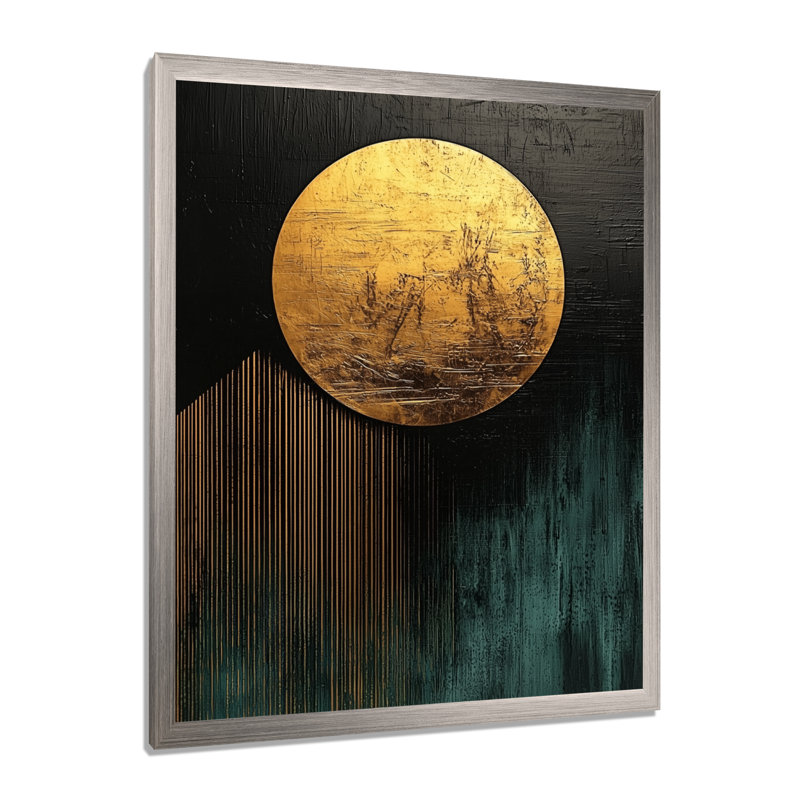 Vallelunga - Abstract Canvas Wall Art, H 32 po x l 16 po, Argent argent, Reproduction encadrée d'une seule photo