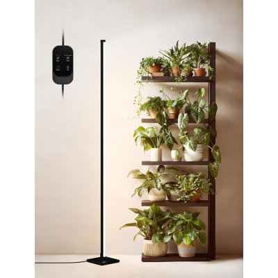60 po de lumière sur pied, des lumières de croissance verticales pour les plantes d'intérieur, 36 lumières de croissance de 36 W avec 3 modes d'éclairage, 268 lumières DEL à spectre complet détachables pour une couverture étendue des plantes d'in