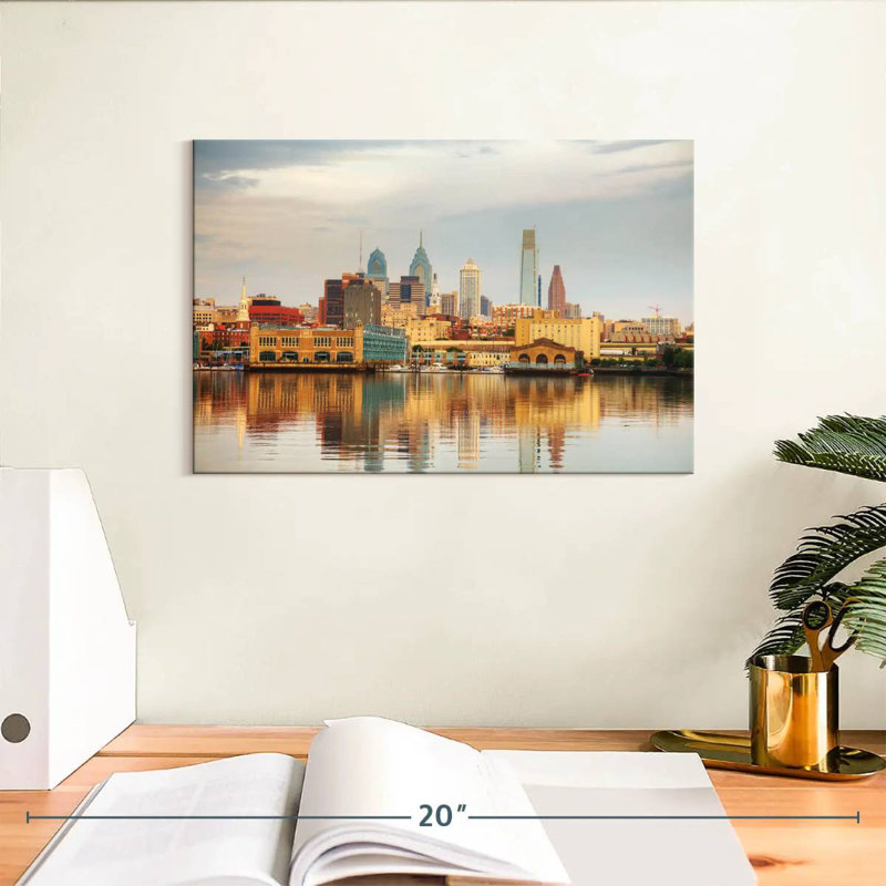 Sireci Philadelphia City Reflection, 8" H x 12" W