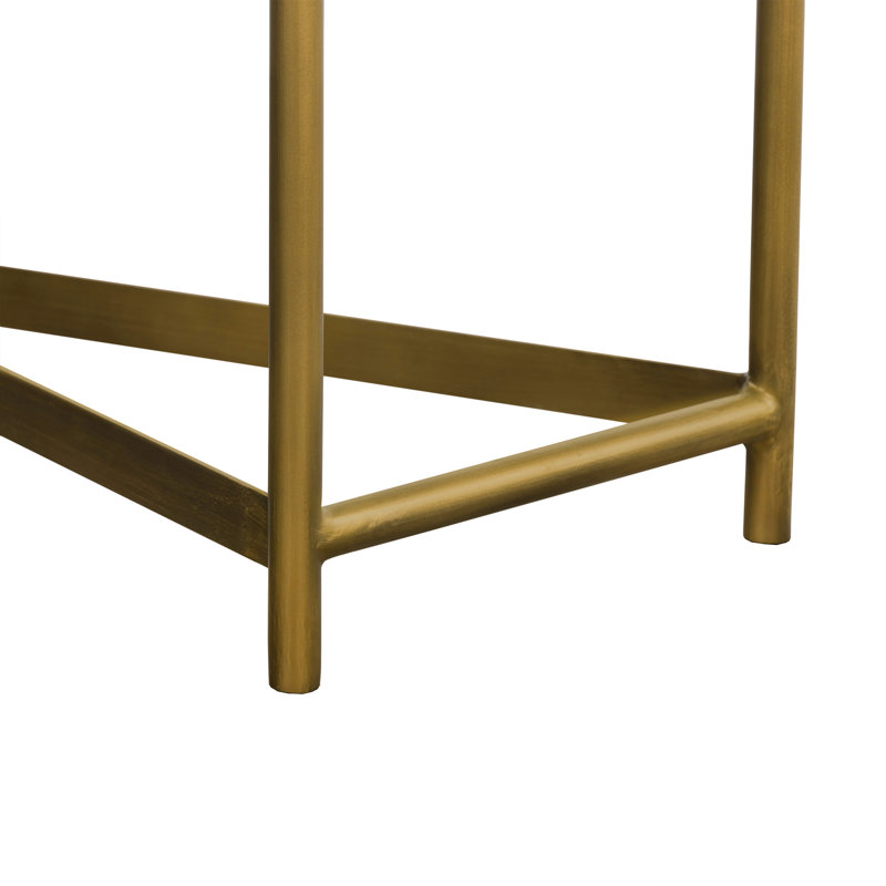 Bennet 47'' Console Table, Antique Brass