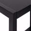Table d'appoint, côté, bout, étroit, petit, stratifié noir à 2 niveaux, contemporain, moderne-37794477