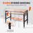 48'' W Manufactured Wood Top Height-Adjustable Workbench with Wheels