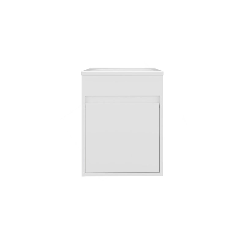 Meuble-lavabo flottant large Furman, Blanc