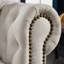 Canapé Chesterfield en tissu beige (beige)-1476632338
