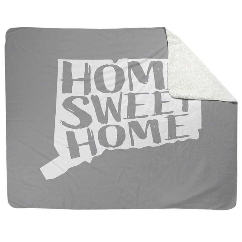 Jeté en polaires pour connecticut home, l 52,5 po x L 62,5 po, Gris