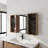 Bathroom Mirror with Storage Combination