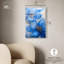 Art mural fleur Twilight Teal Tint II par Art Remedy, prêt à être accroché-115072731