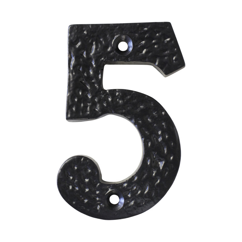 Numéro de maison 3 po, 5, Noir