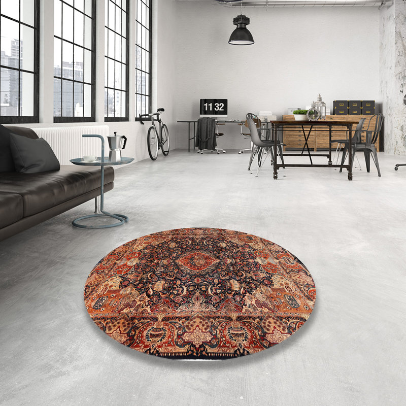 Oriental Indoor Rug, Round 4'