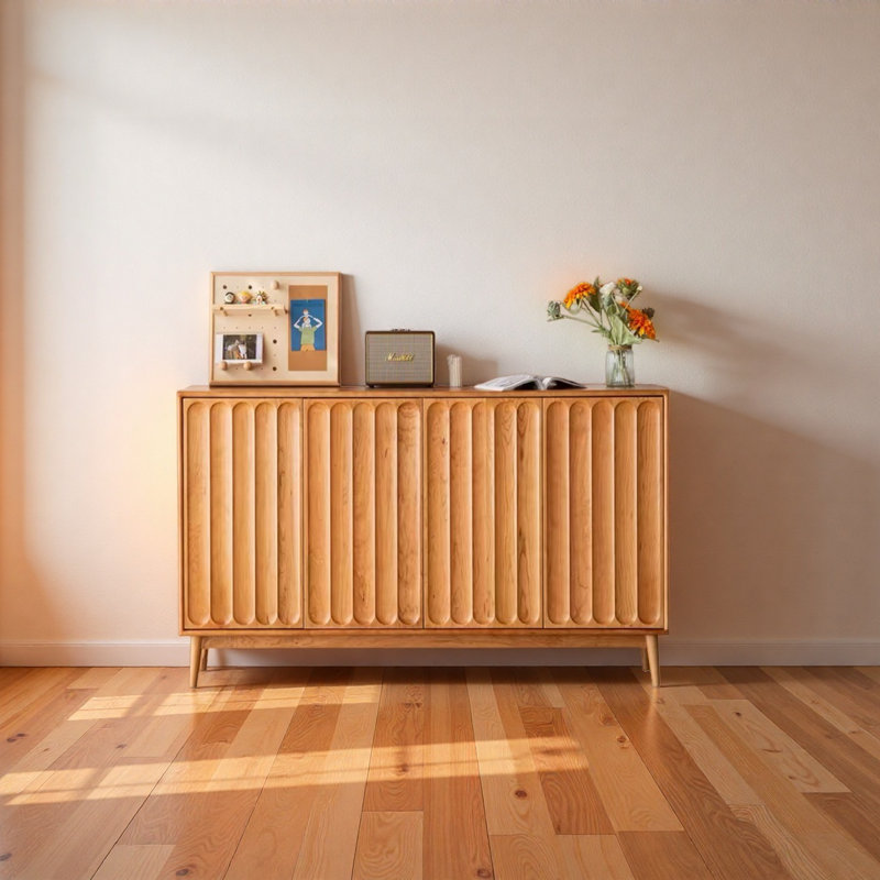 Large-capacity sideboard storage cabinet, 39.37" H x 62.99" W x 14.96" D
