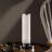 13-Inch LED Illuminari White Crystal Sand Rocks Column Table Lamp