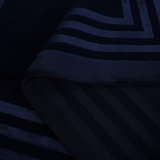 Ellington Border Hand Knotted, 70% Wool And 30% Viscose, Saphire Area Rug